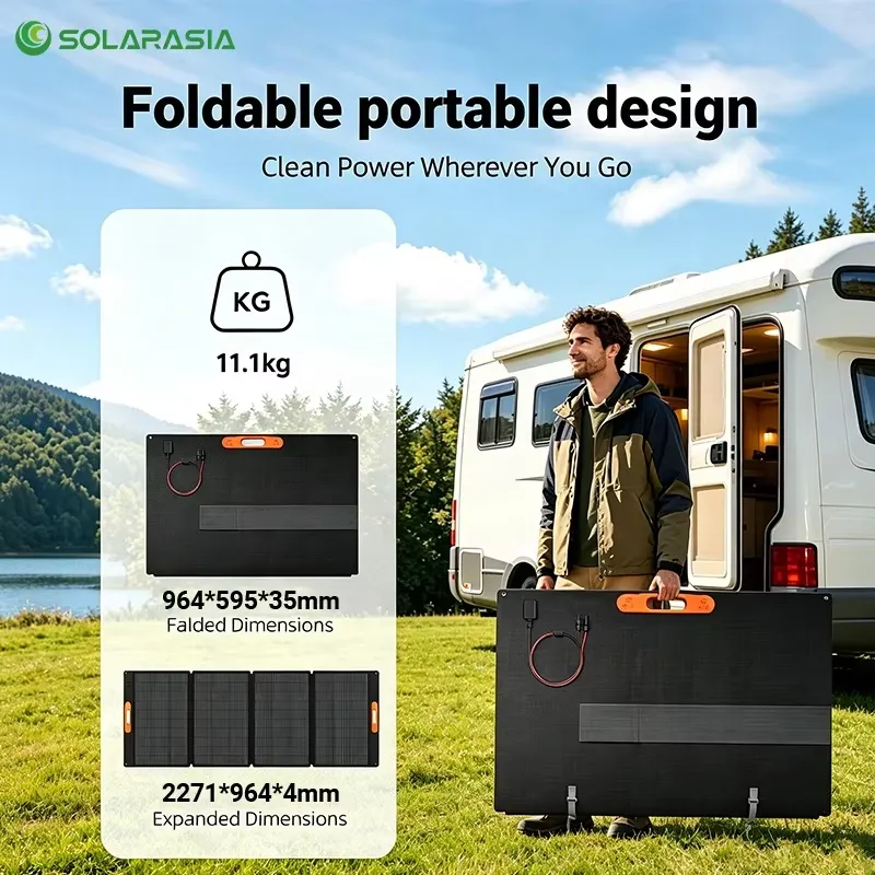 折りたたみ式ソーラーパネル 200W 300W 400W 単 - Solar Panel 200W Portable Foldable のレビューと価格