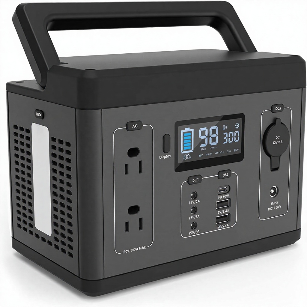 ポータブル500W電源ステーション、560Whリチウムイオン - Portable Power Station 500W のレビューと価格