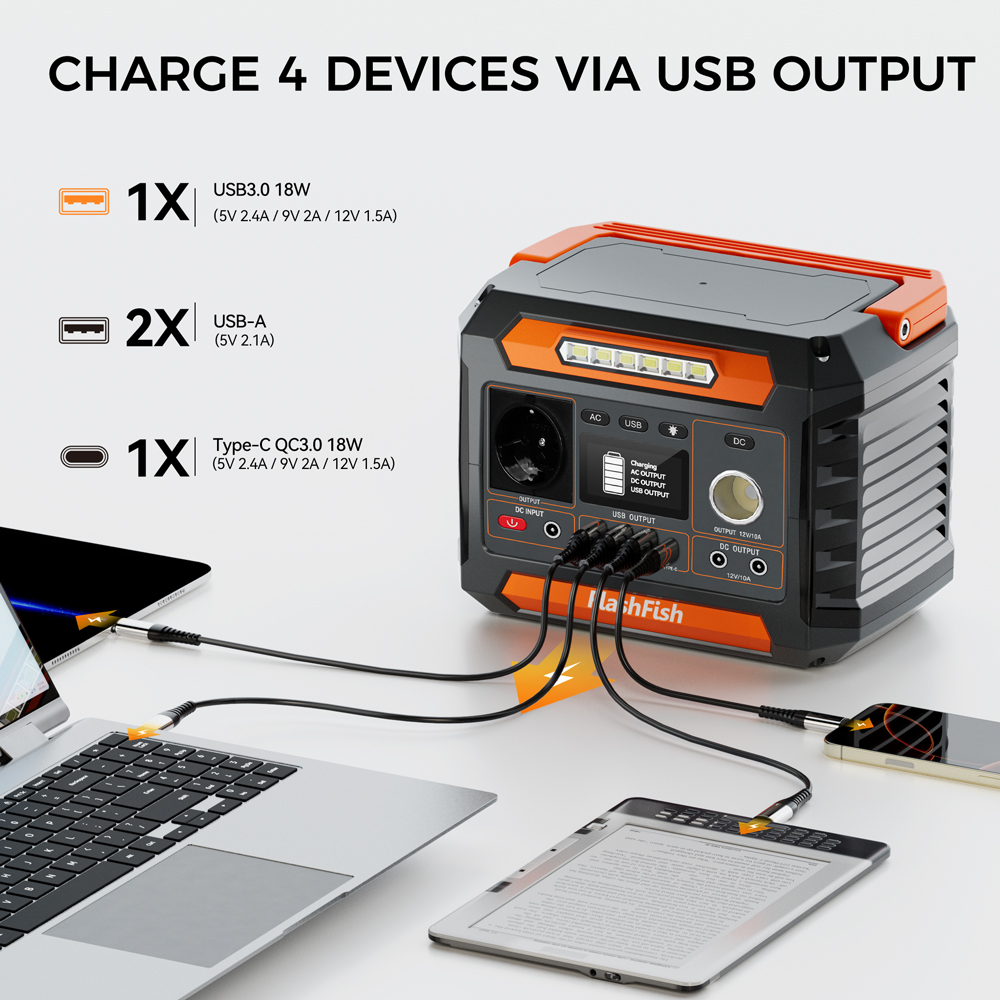 230Whのポータブル電源。300W（最大出力600W）のソ - Portable Power Station 600W Ups のレビューと価格