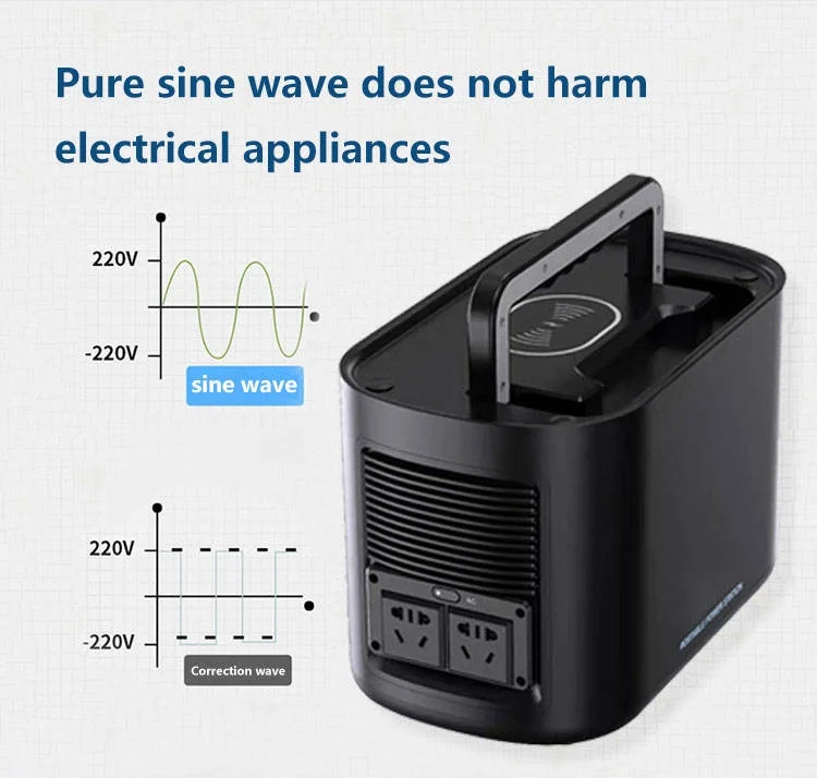 屋外キャンプ用Lifepo4リチウム電池 500W 1000 - Portable Power Station 1000W のレビューと価格