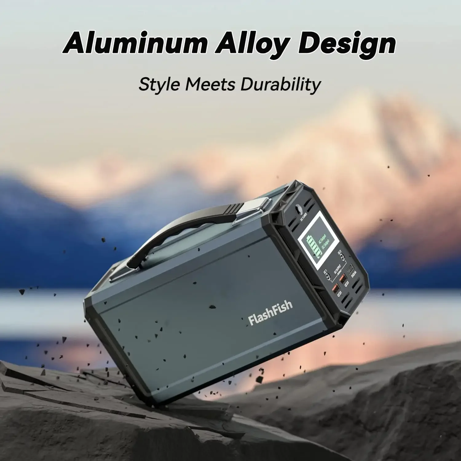 300 ワット太陽光発電機 222Wh ポータブル発電所 6 - Portable Power Station 300W Camping のレビューと価格