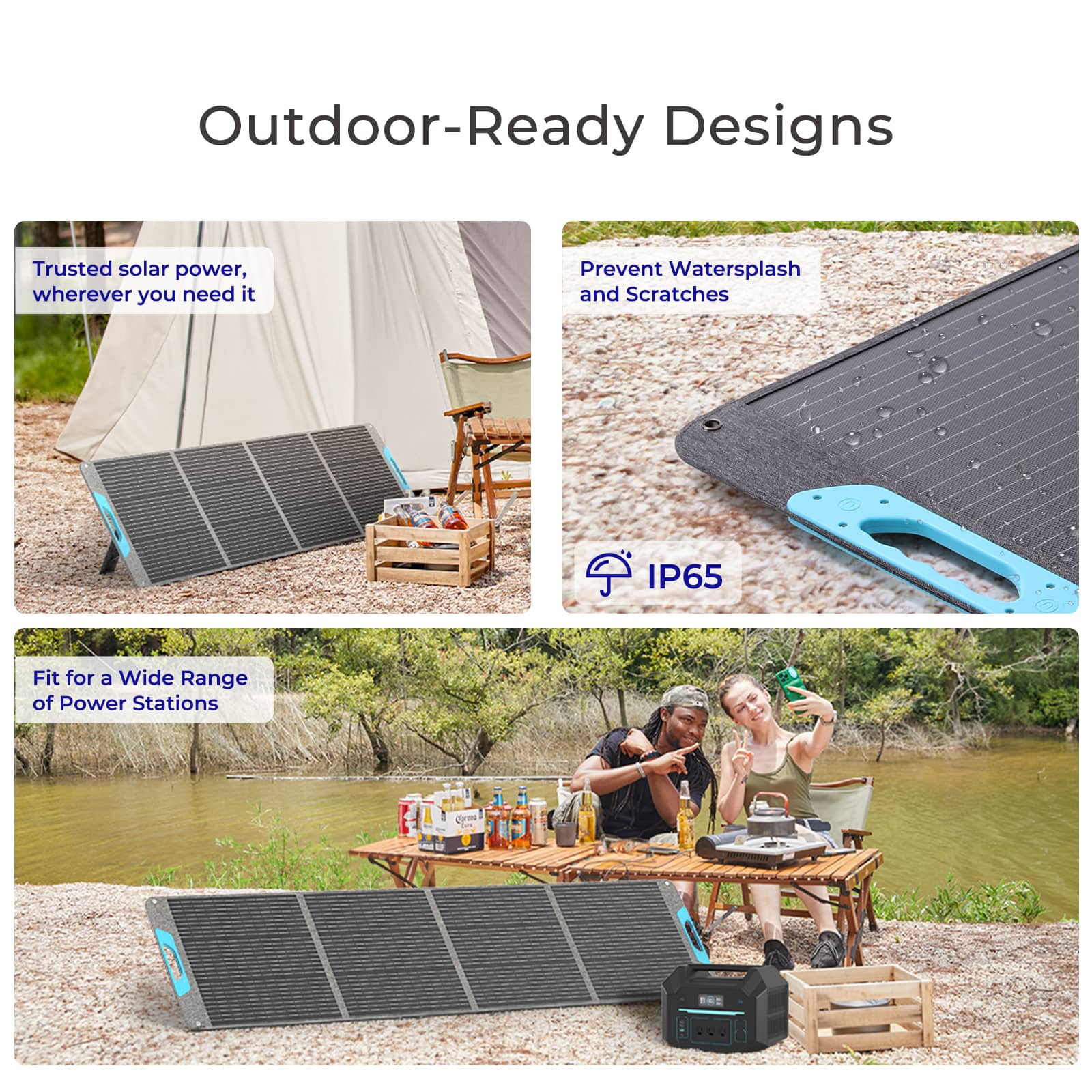 Renogy-ポータブルソーラーパネル,防水,ip65,折り - Solar Panel 200W Portable Foldable のレビューと価格