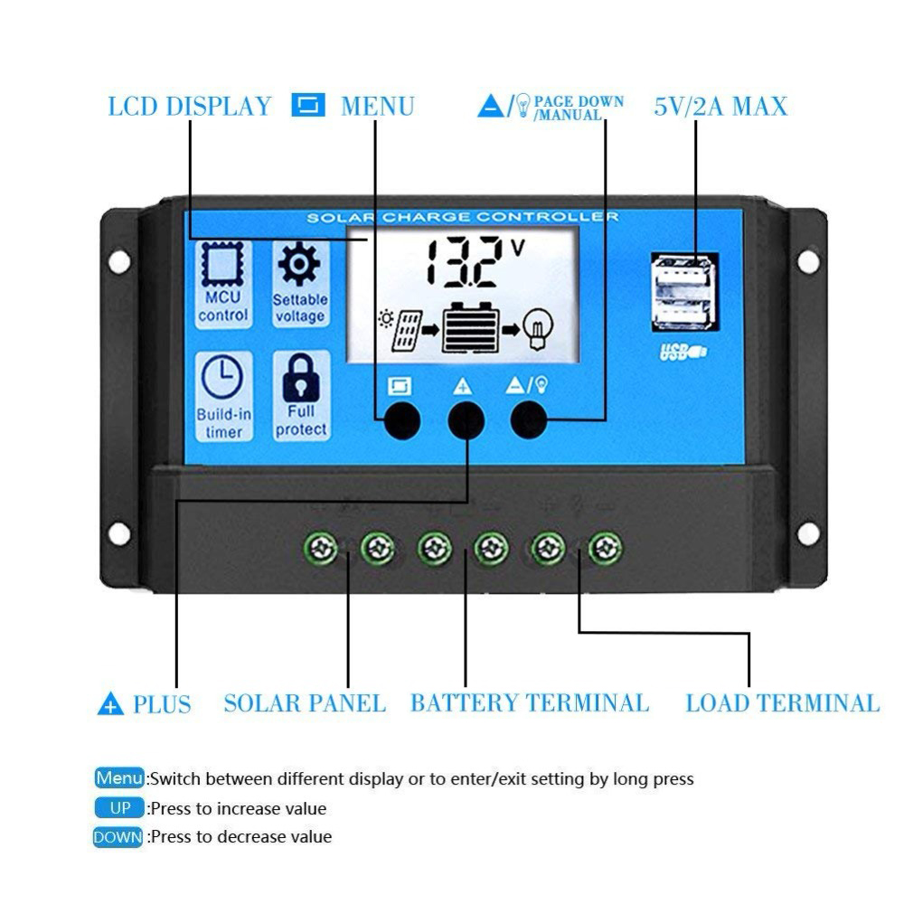 ソーラーパネル充電コントローラー、自動車用バッテリー充電器レ - Mppt Solar Charge Controller 60A のレビューと価格