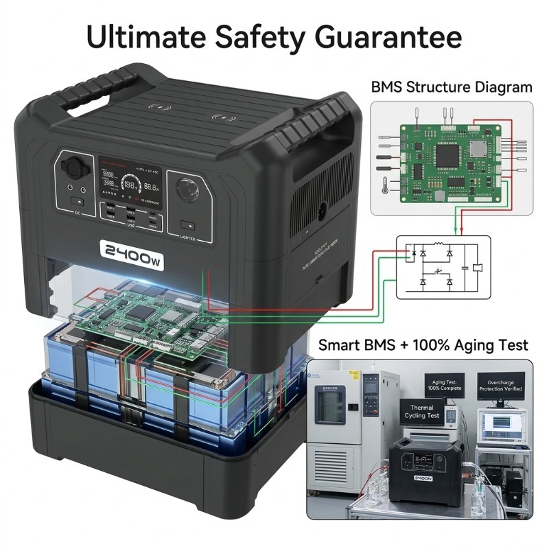 新発売 2400W ソーラーポータブル電源 UPS インバー - Portable Power Station 500W のレビューと価格